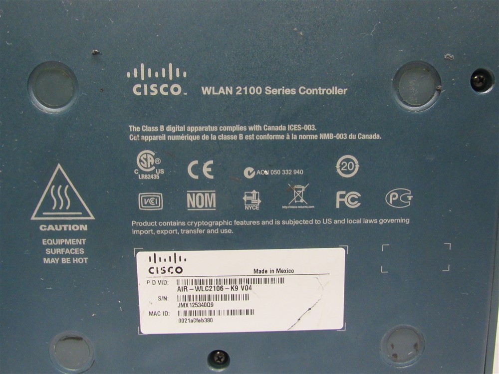 Genuine Cisco AIR-WLC2106-K9 Wireless Lan Controller w/ power supply