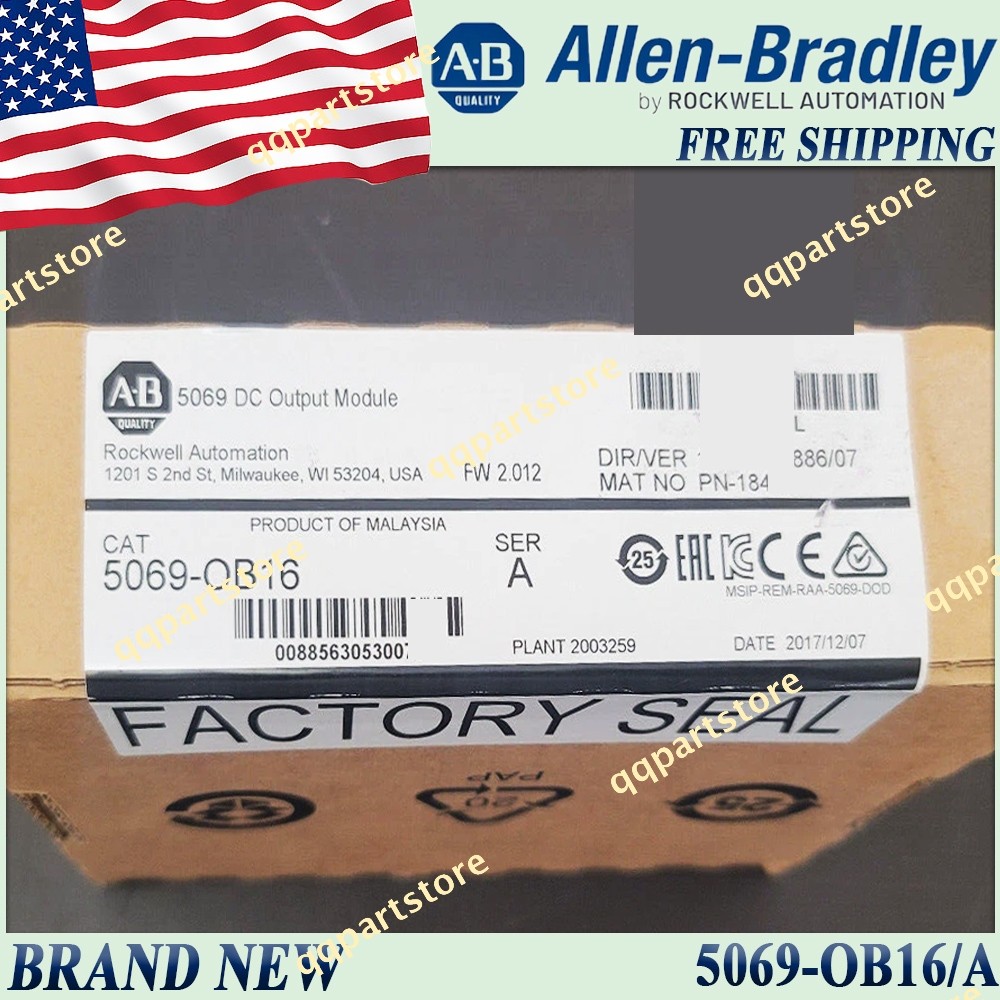 New Sealed AB 5069-OB16/A Ser A Compact 5000 DC Output Module Free Ship 5069OB16