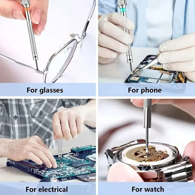 147 Pcs Watch Repair Kit Watchmaker Back Case Remover Opener Link Pin Spring Bar