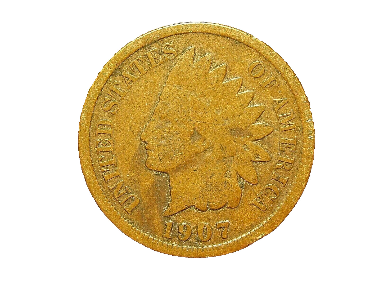 1907  INDIAN HEAD CENT #2