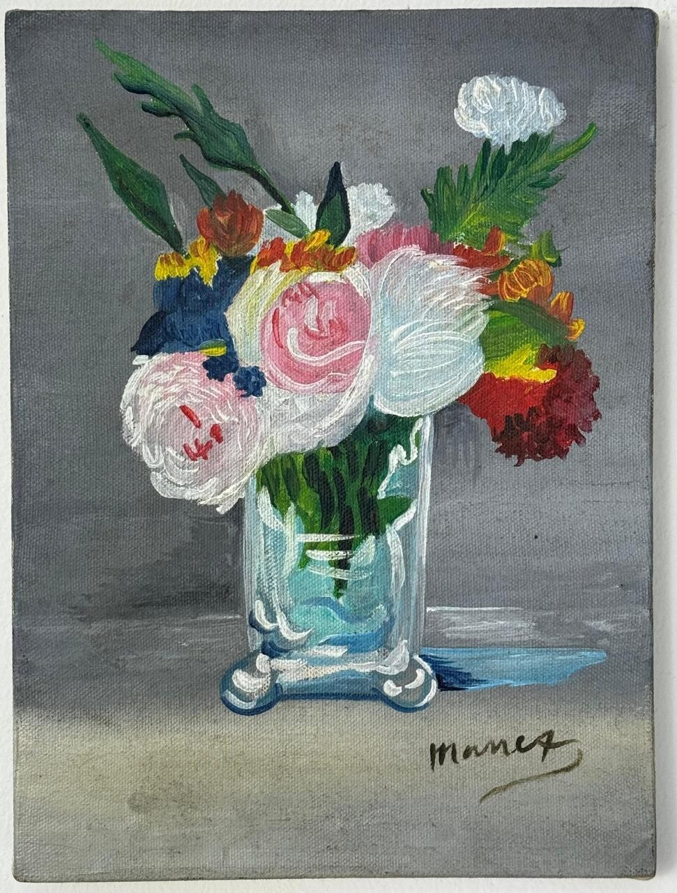 Édouard Manet (Handmade) Painting on canvas Signed & Stamped, Vtg art