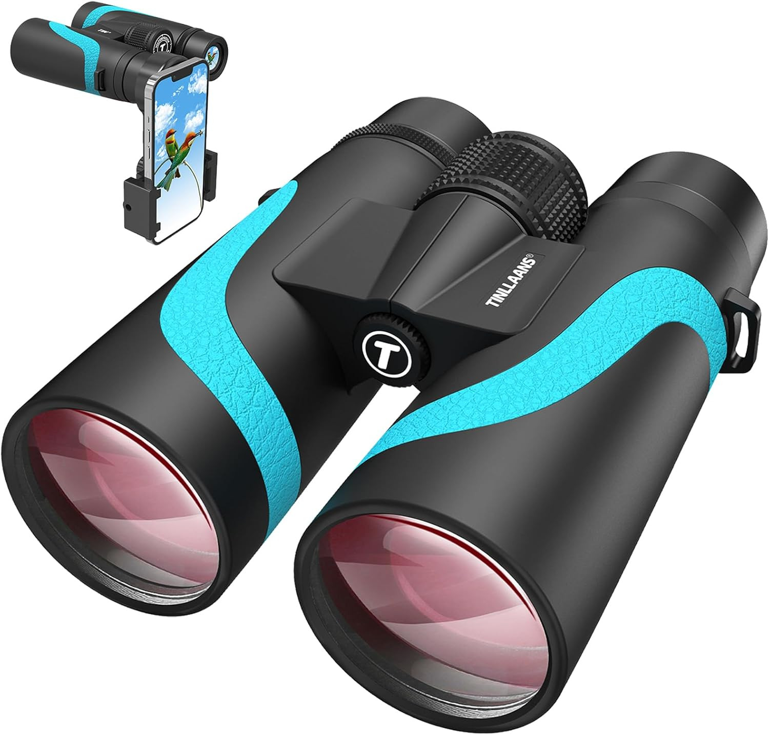 15X55 UHD Binoculars for Adults High Powered with Phone Adapter - Large View, BA