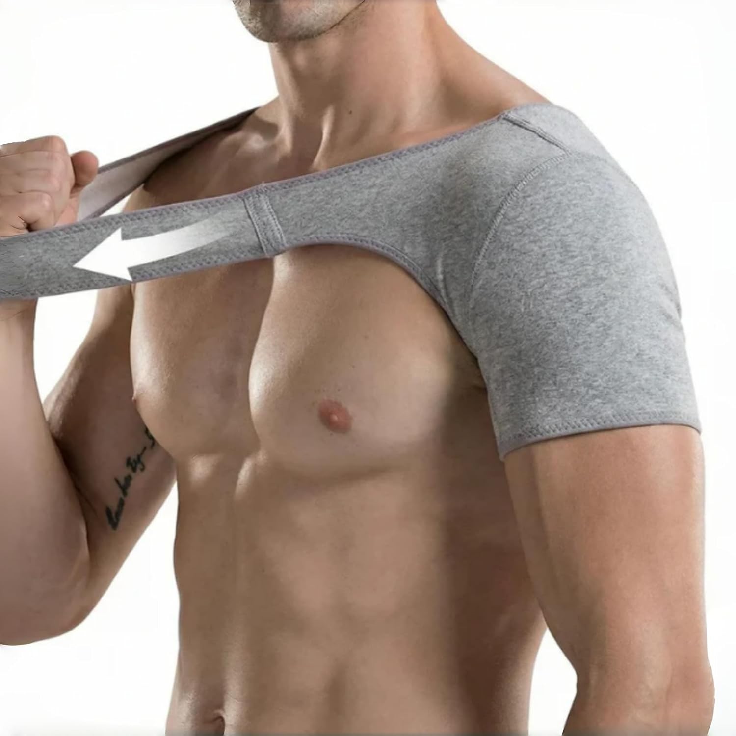 Premium Bamboo Shoulder Brace (Universal Fit Left/Right) , Work & Sports