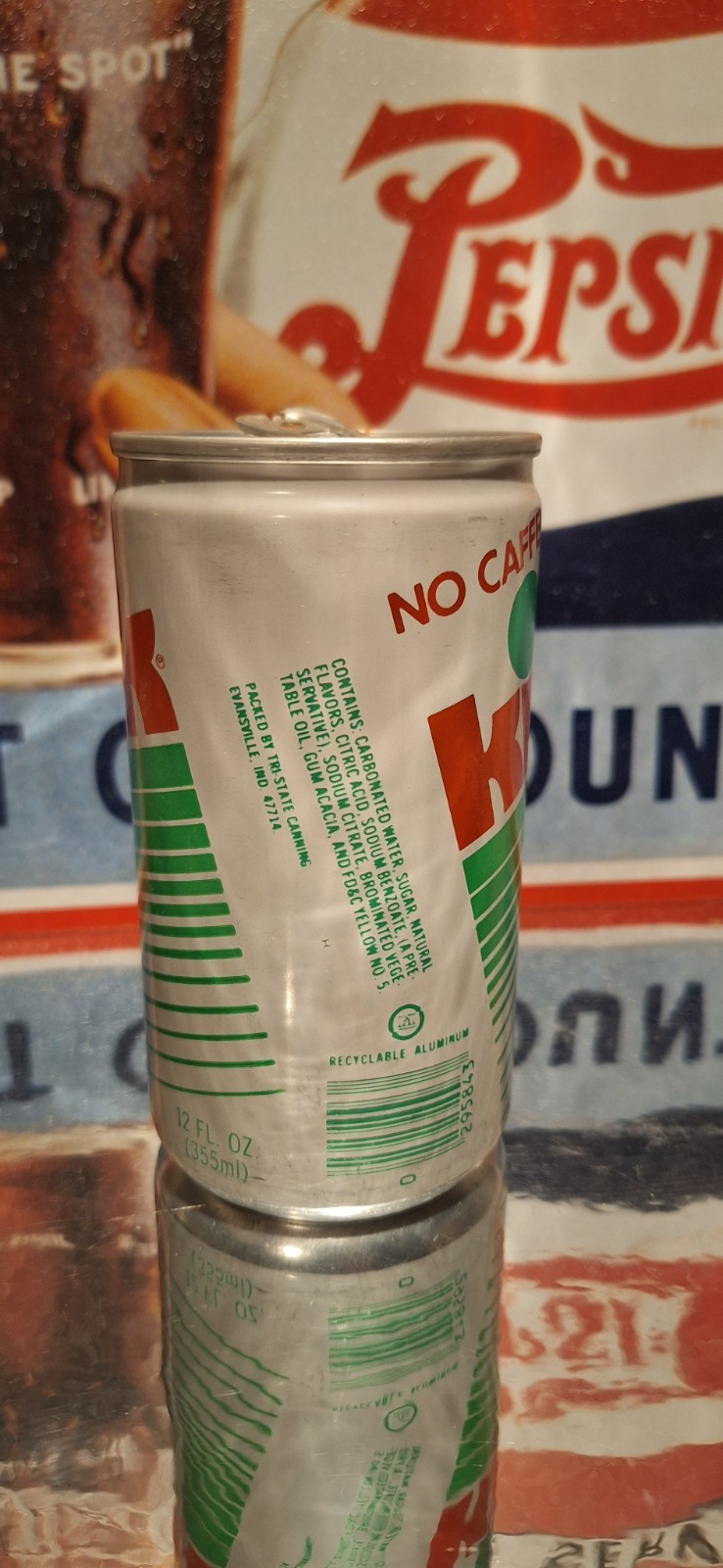 🥤KICK Cola Soda Pop Can Prop Empty 70's 80's