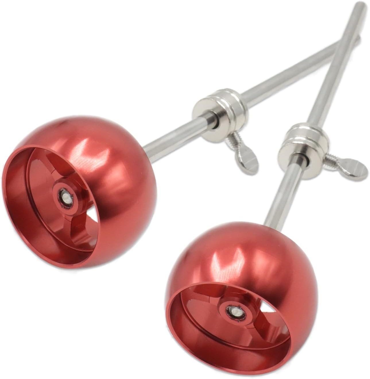 Aluminum Alloy Bass Drum Pedal Beater - 19.5Cm Length, Sturdy round Hammer Head,