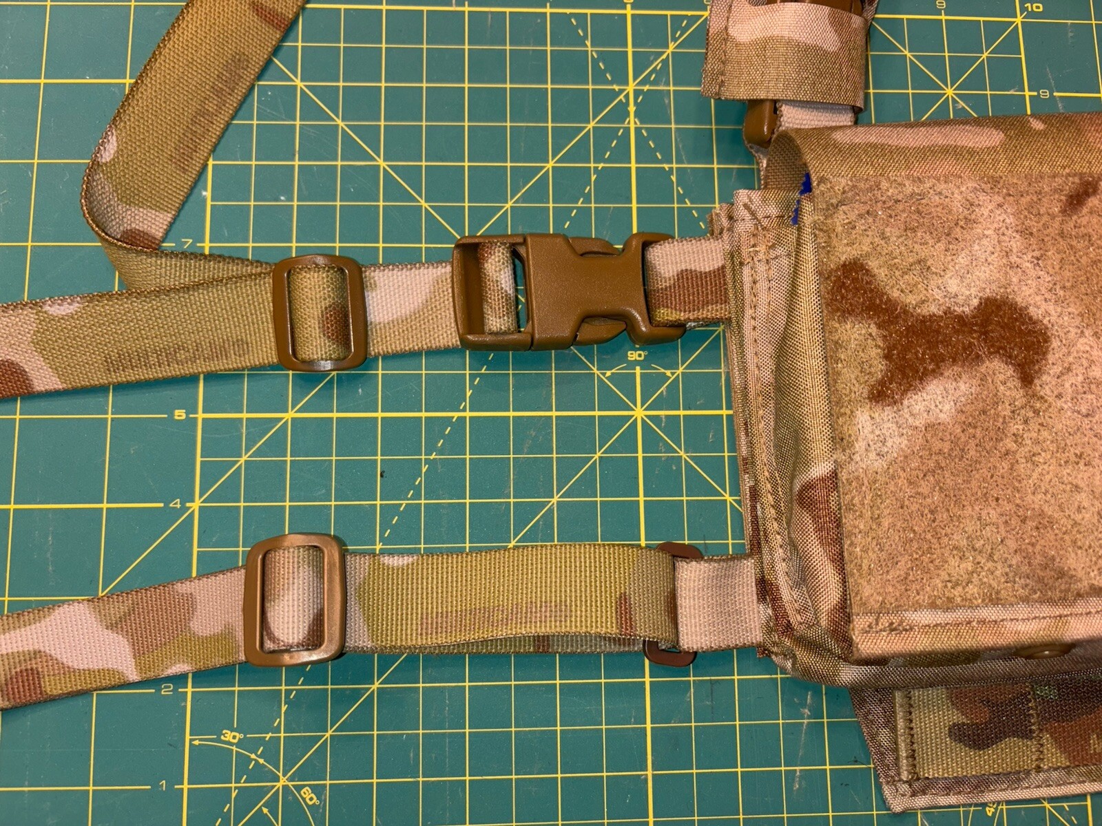 Chest Rig Back Strap - Multicam Arid