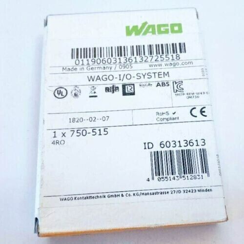 NEW WAGO 750-515 PLC Module In Box