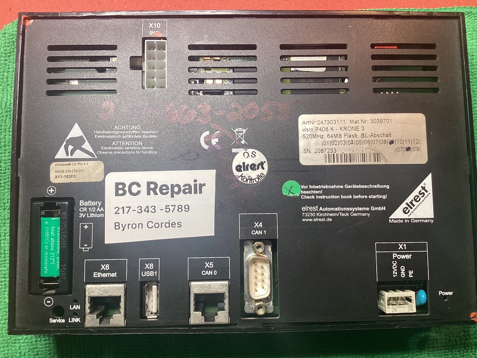 Krone 3 Display Screen Backlight And Driver Repair