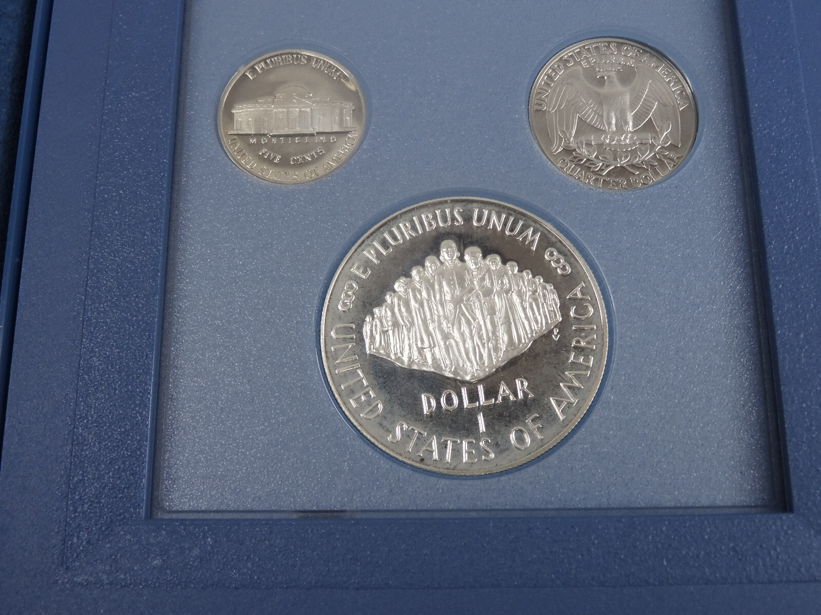 1987 Prestige Set US Mint Constitution Silver Dollar w/ Box & COA 6 Coins