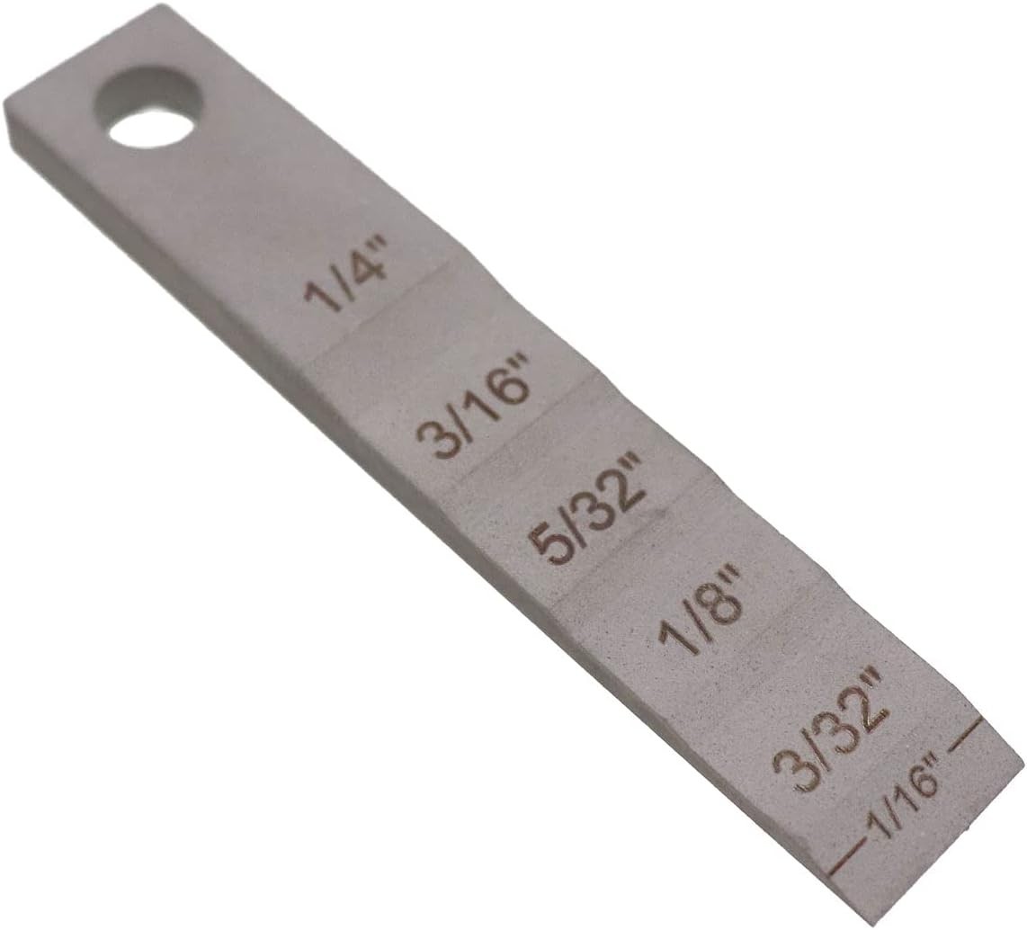 B&B Pipe 2130 Brass Stepped Wedge 3/4" Wide x 4" Long - Precision Welding Tool