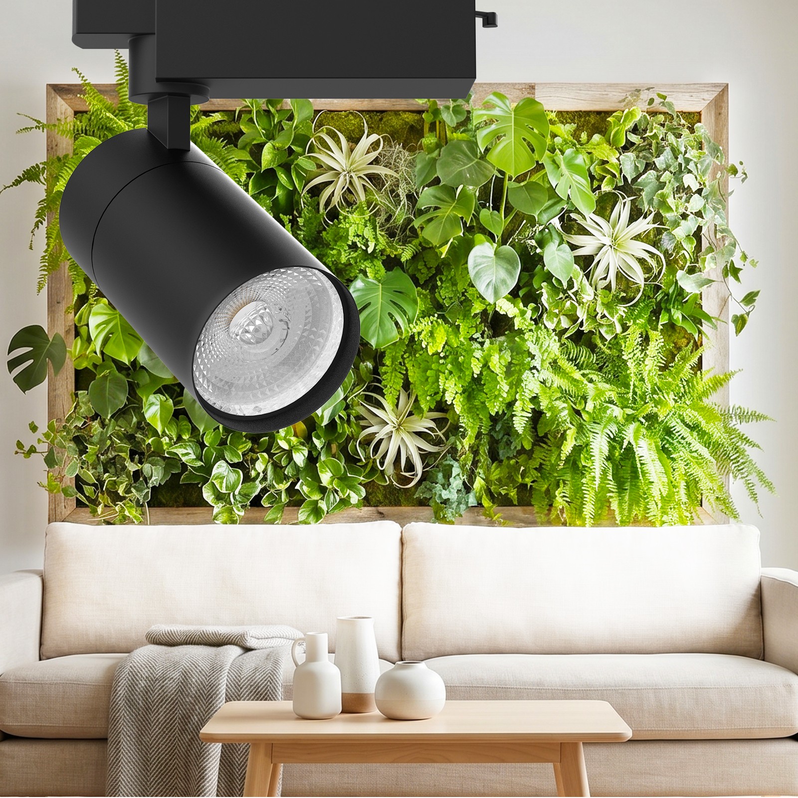 SANSI Plant Lights Full Spectrum 30W 4000K Remote Track Ceiling Mounted Timer