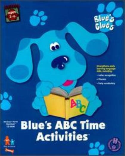 Blue's Clues: Blue's ABC Time Activities PC MAC CD learn to tell, letters game!