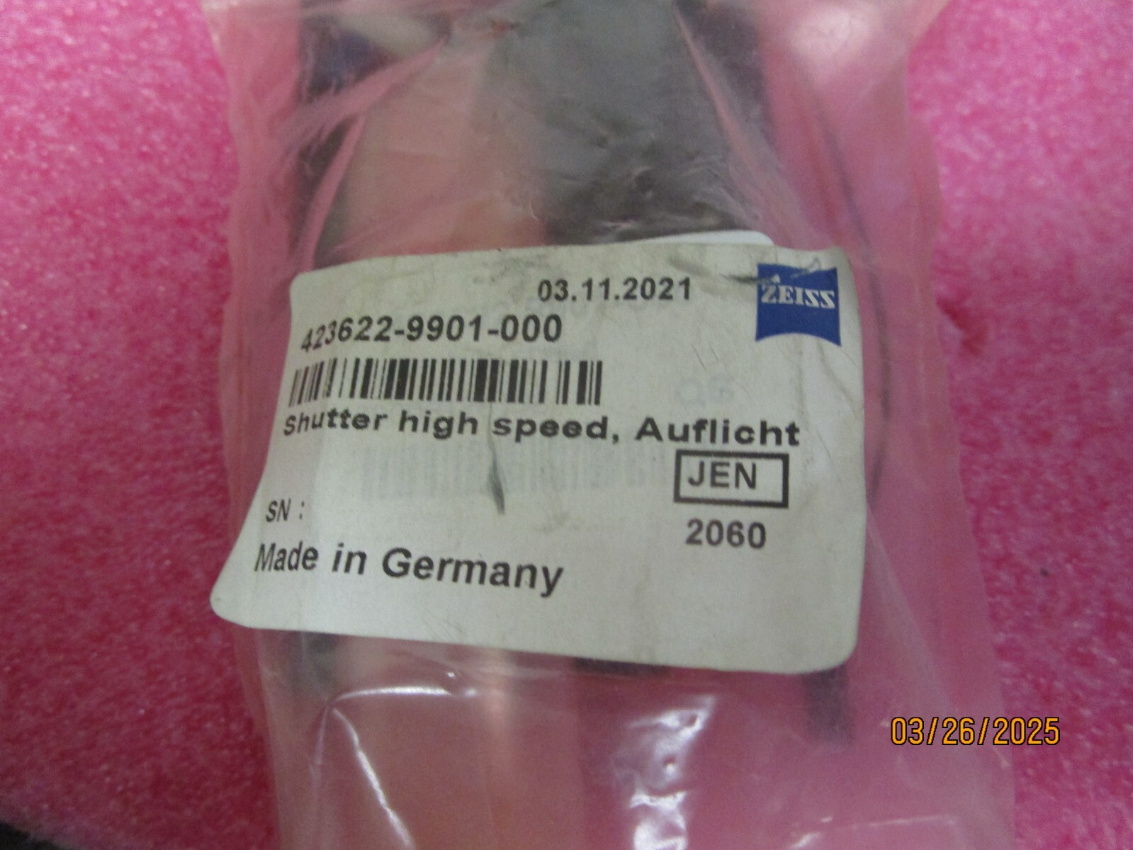 NEW! Zeiss Shutter High Speed 423622-9901-000