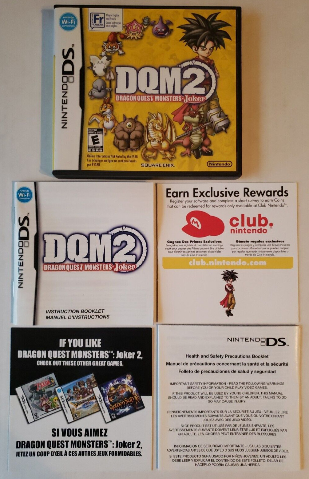 CASE & MANUAL ONLY, NO GAME ~ DRAGON QUEST MONSTERS: JOKER 2 ~ NINTENDO DS 2011