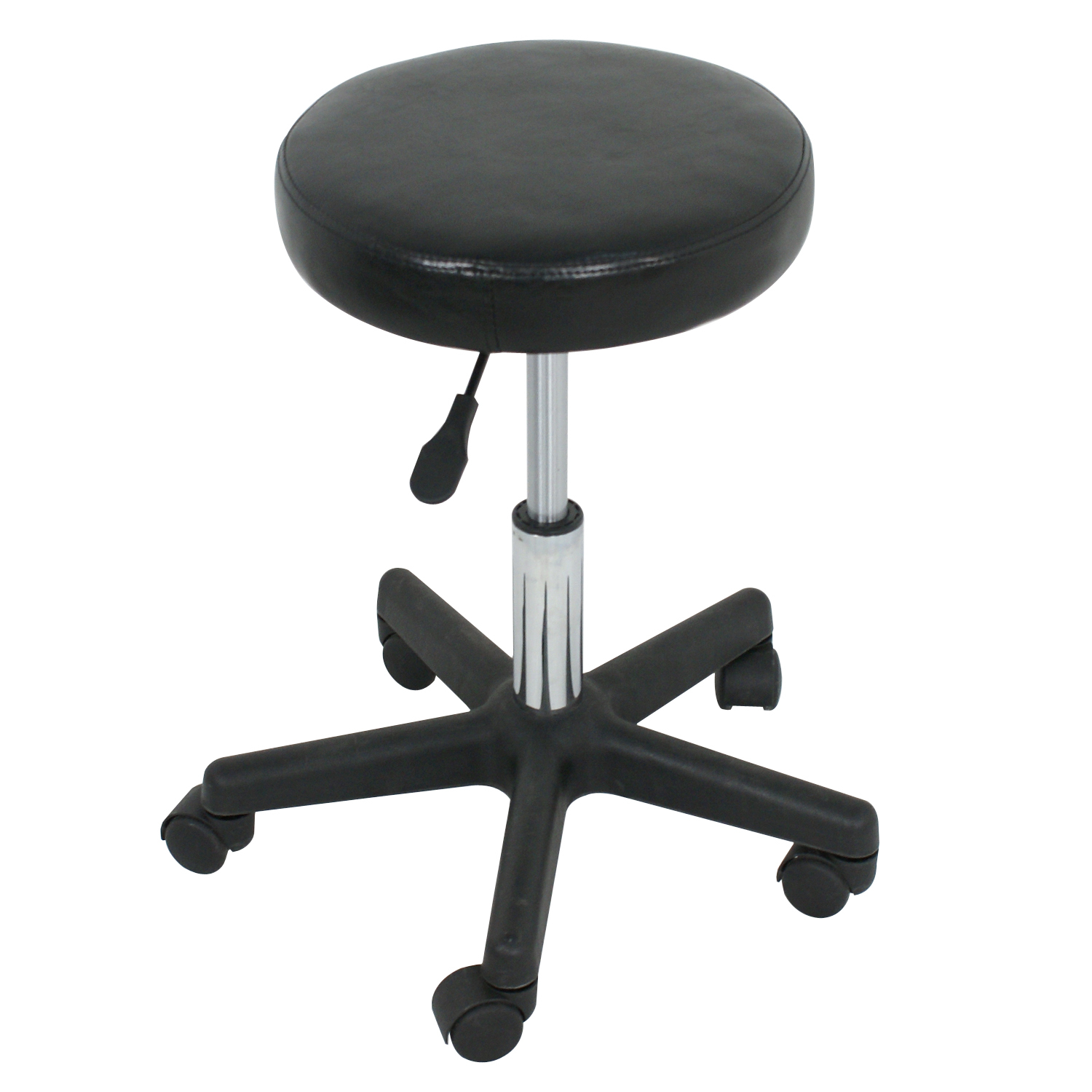 2PCS Adjustable Hydraulic Rolling Salon Stool Tattoo Massage Facial Spa Chair