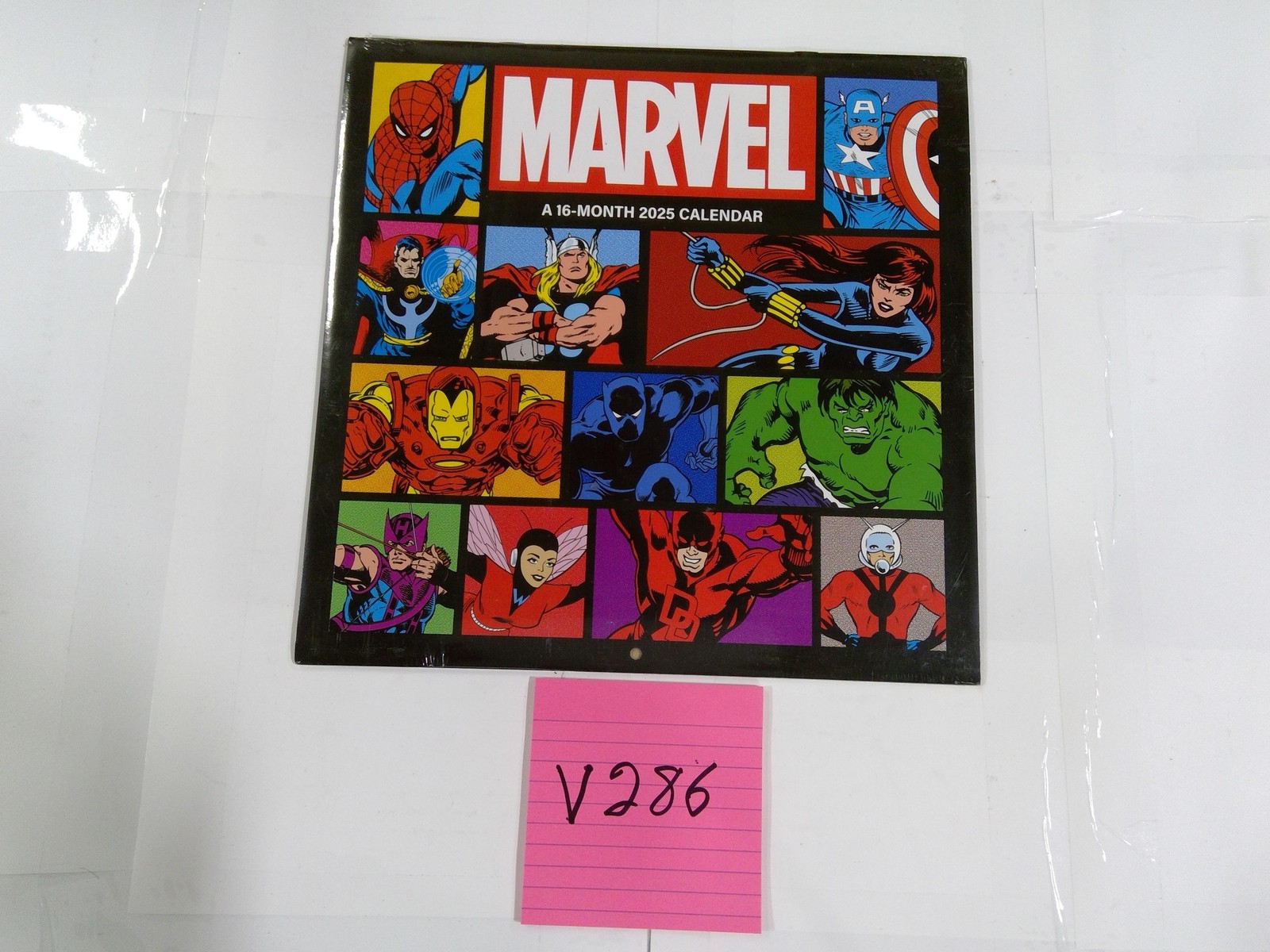 Marvel 2025 Wall Calendar 16-Month DateWorks Superhero Comics Pop Art New Gift