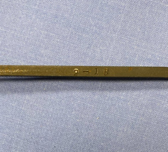 Vintage Dem-Bart Co Gunsmith Checkering Tool 2-18 with orig. Box