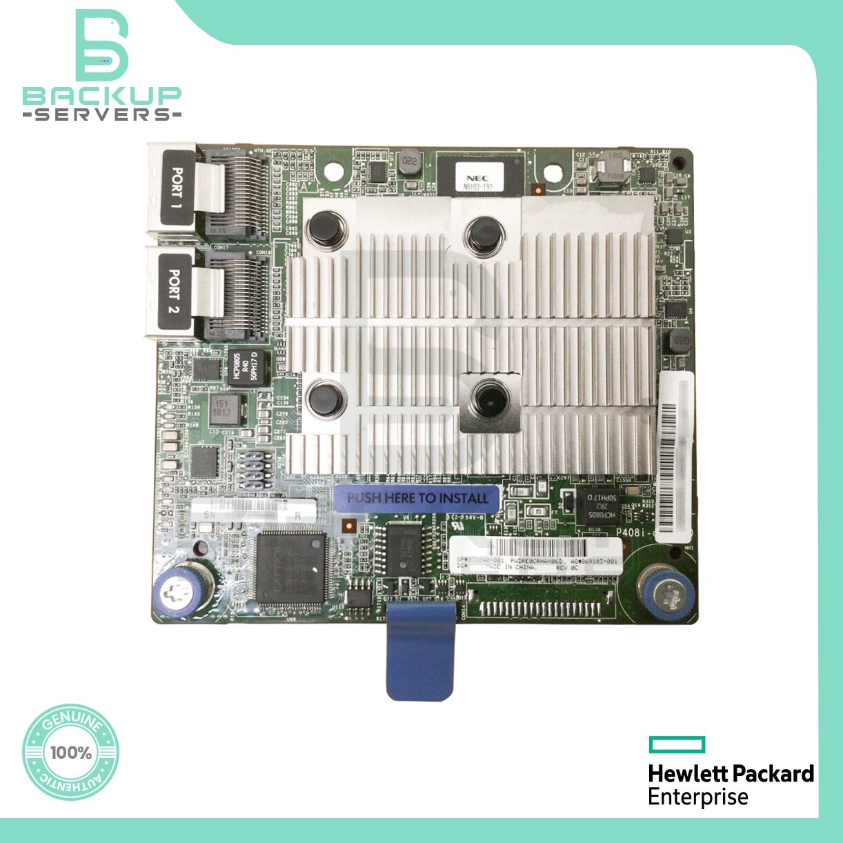 869081-B21 HP G10+ P408i-a SR Smart Array 2-Port 12Gbps PCI-e SATA Controller