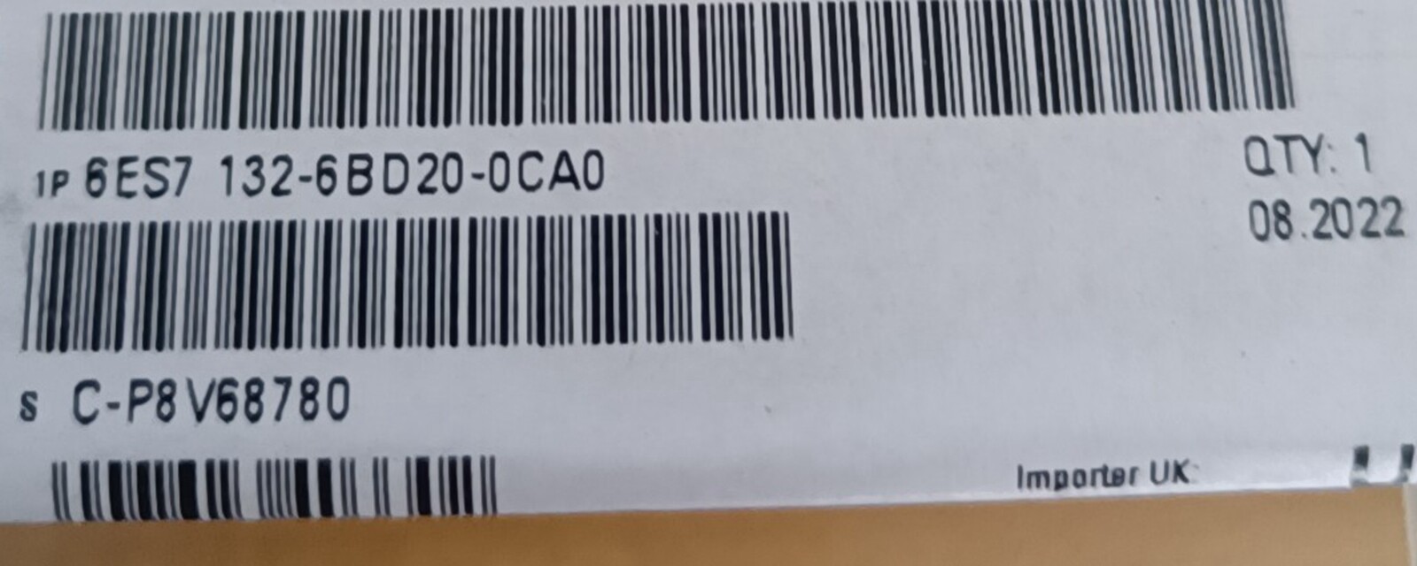 NEW Siemens ET200SP digital module 6ES7132-6BD20-0CA0 6ES7 132-6BD20-0CA0