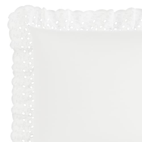 FRESH IDEAS Ruffled Bed Pillow Shams with Embroidered Assorted Colors , Sizes