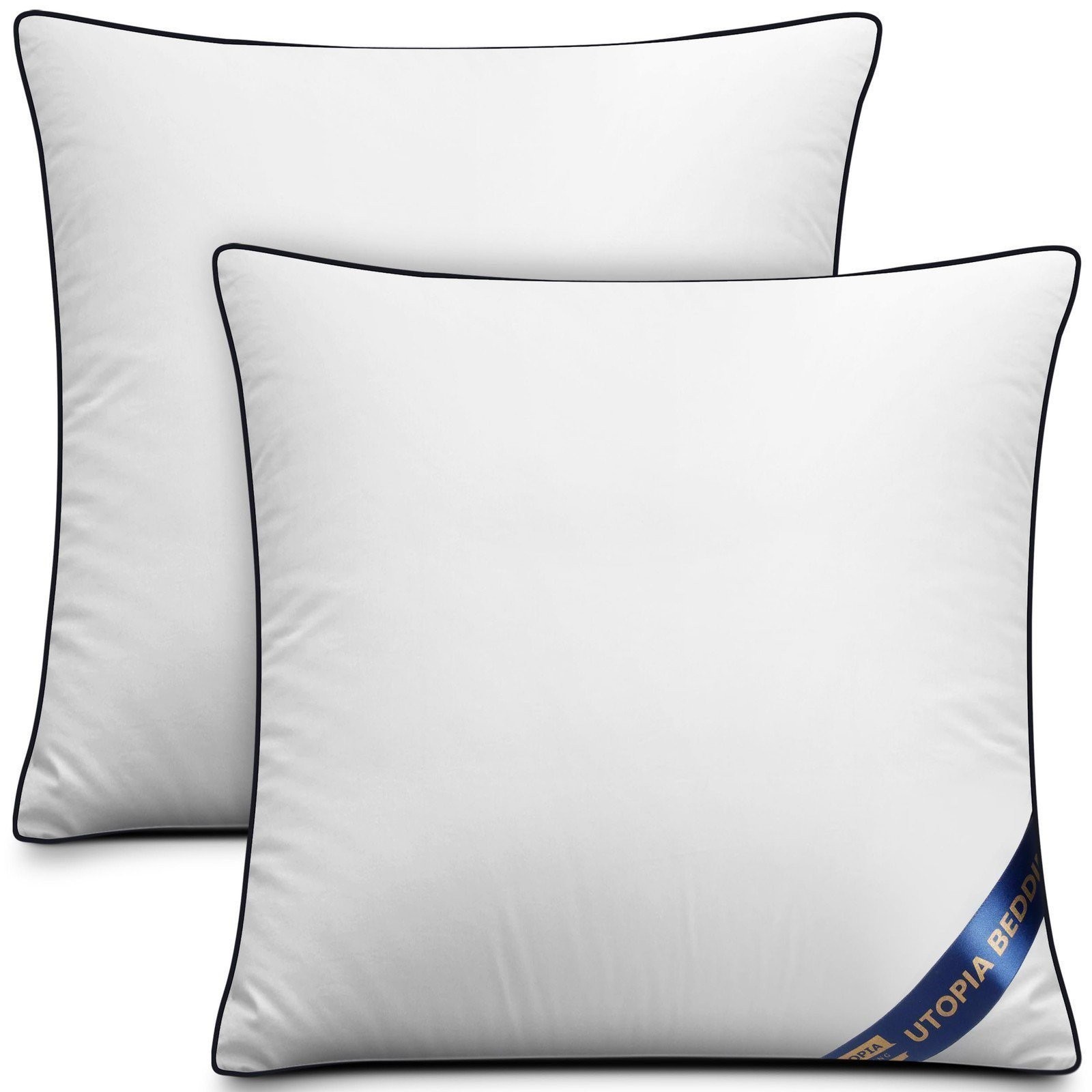 Utopia Bedding Throw Pillow Inserts (Pack of 2, White), 16 x 16 Inches...
