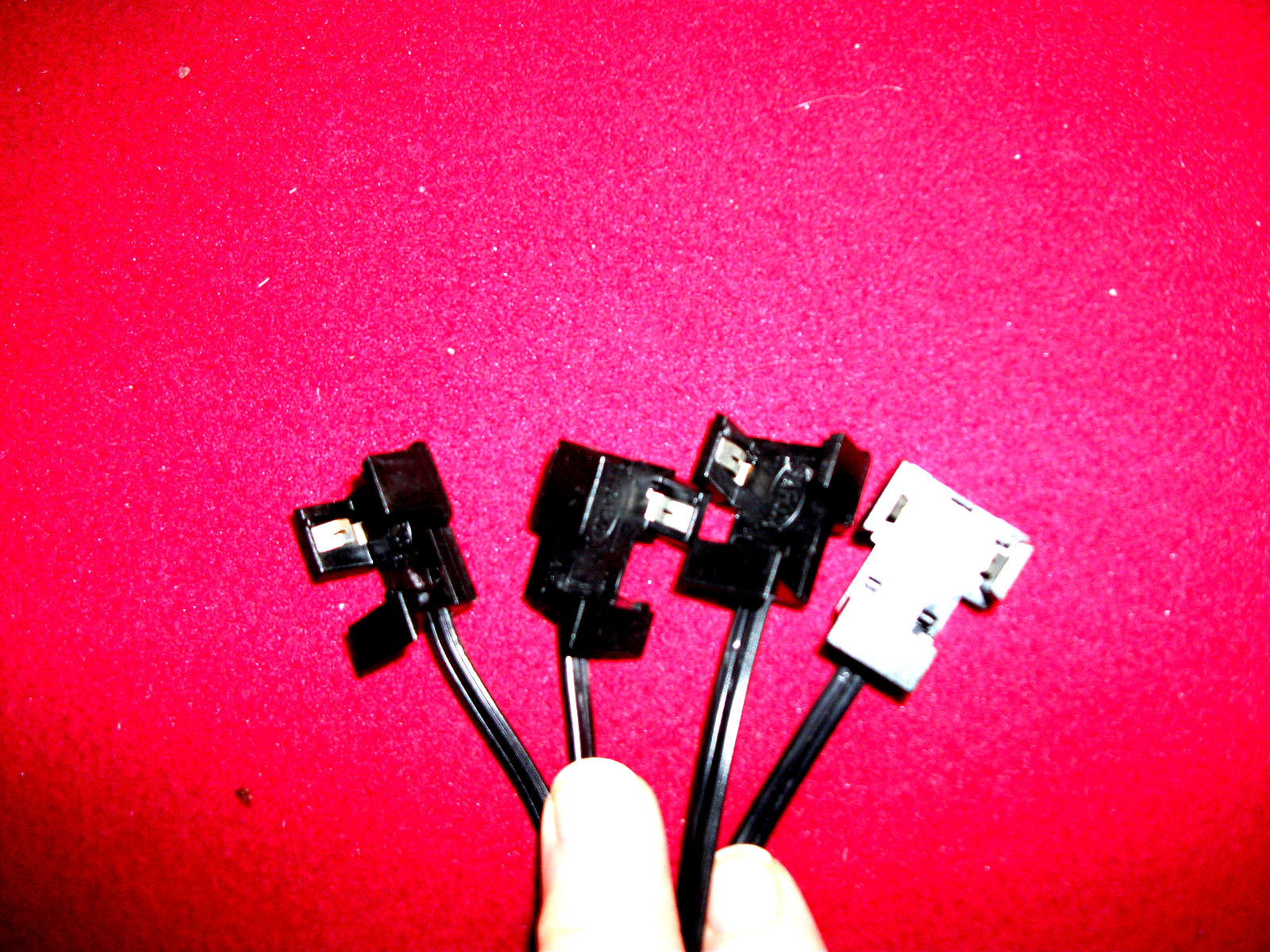 2x Trimble GPS DGPS PRO XR/XRS/ XL Cable quad battery clip PN 24333 REV B2