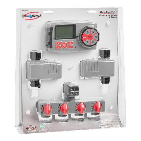 Rain Wave 4 Zone Digital Water Timer