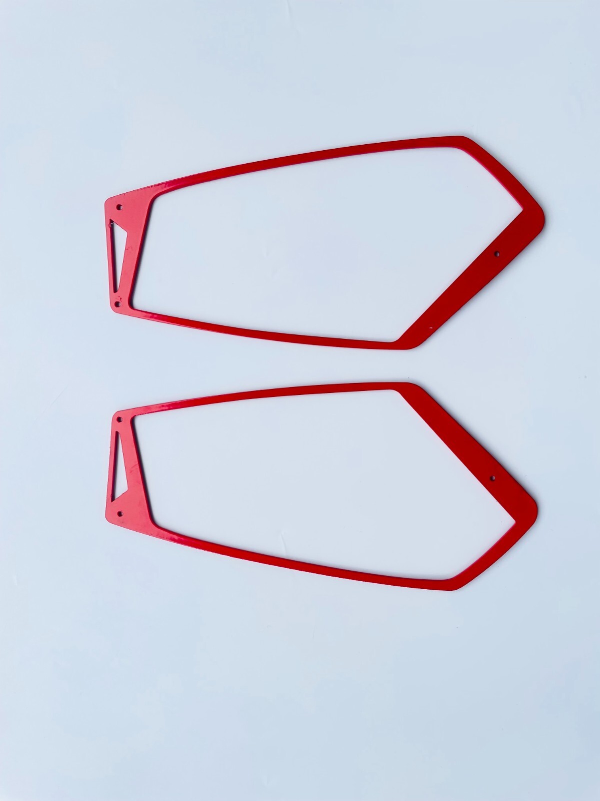 2PCS Red Polaris Slingshot Parts Accessories Side Mirror Bezel Trim 2015-2024