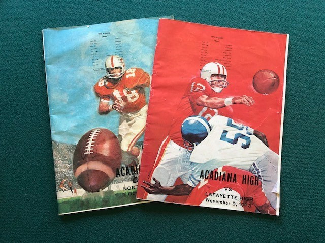 Vintage Acadiana High Football Programs - Vs Northside and LHS - 1973 - Rams
