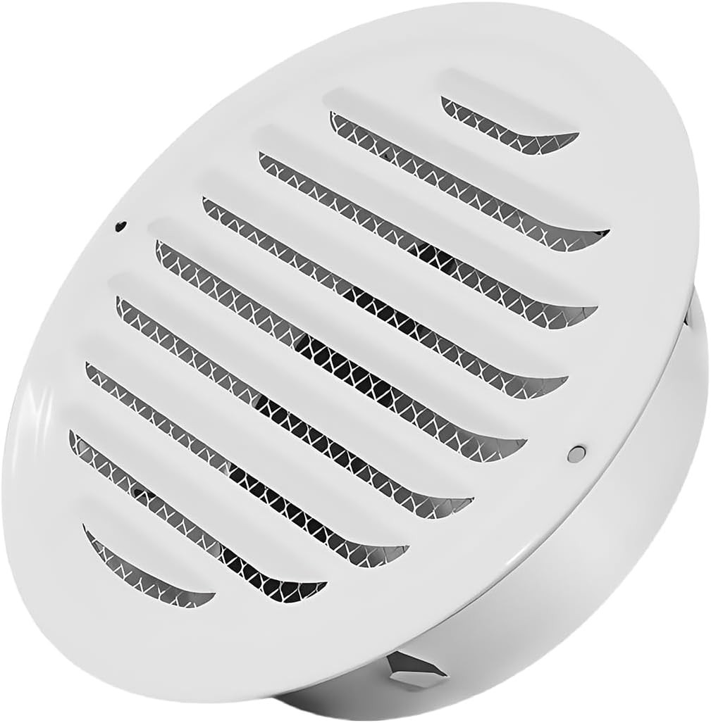 4" round Soffit Vents White Stainless Steel Soffit Vents Wall/Ceiling Vent Cover