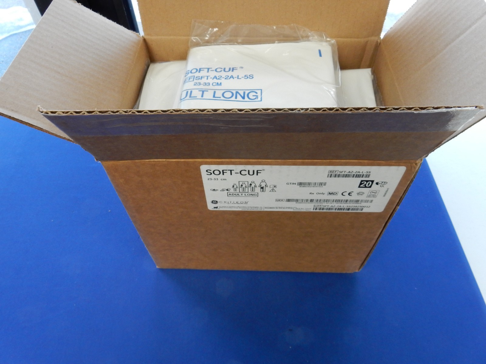 GE Critikon Soft-Cuf Adult Long SFT-A2-2A-L-5S (Box of 20)