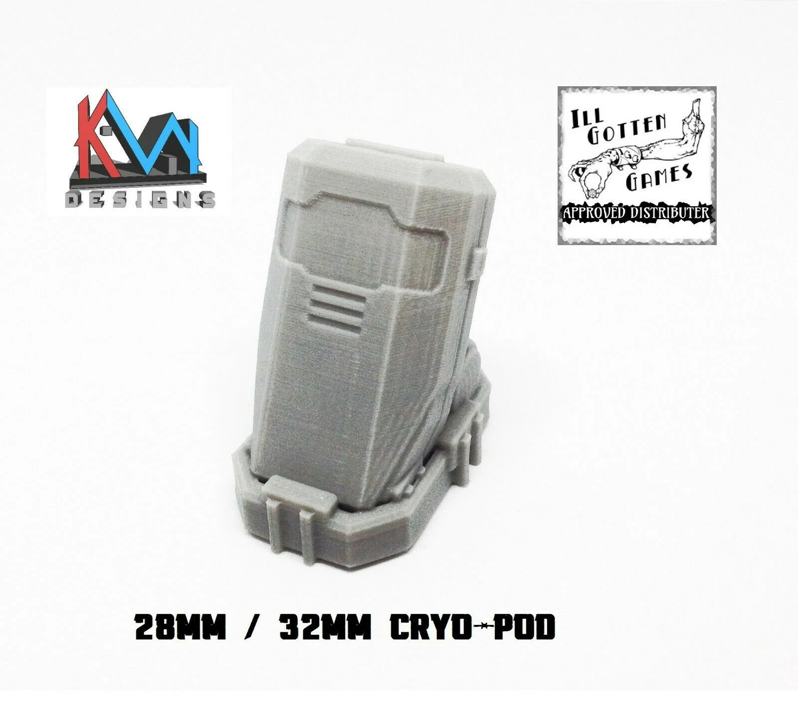 3D Printed - 28mm / 32mm Scale Cryo-Pod