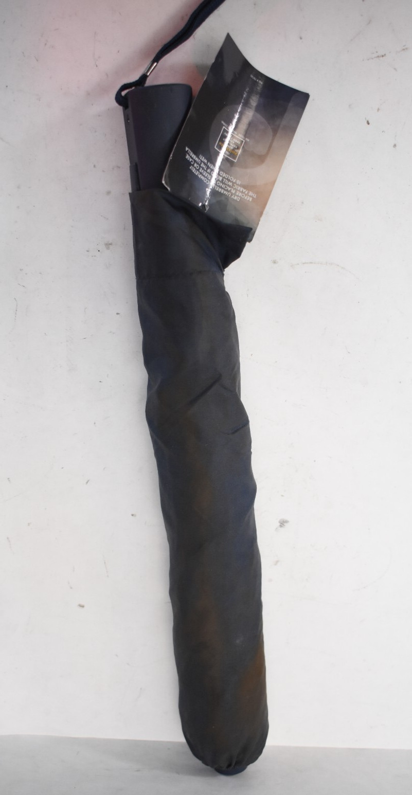 The Revolution Nylon BRANDED Navy Blue Umbrella 42" Arc