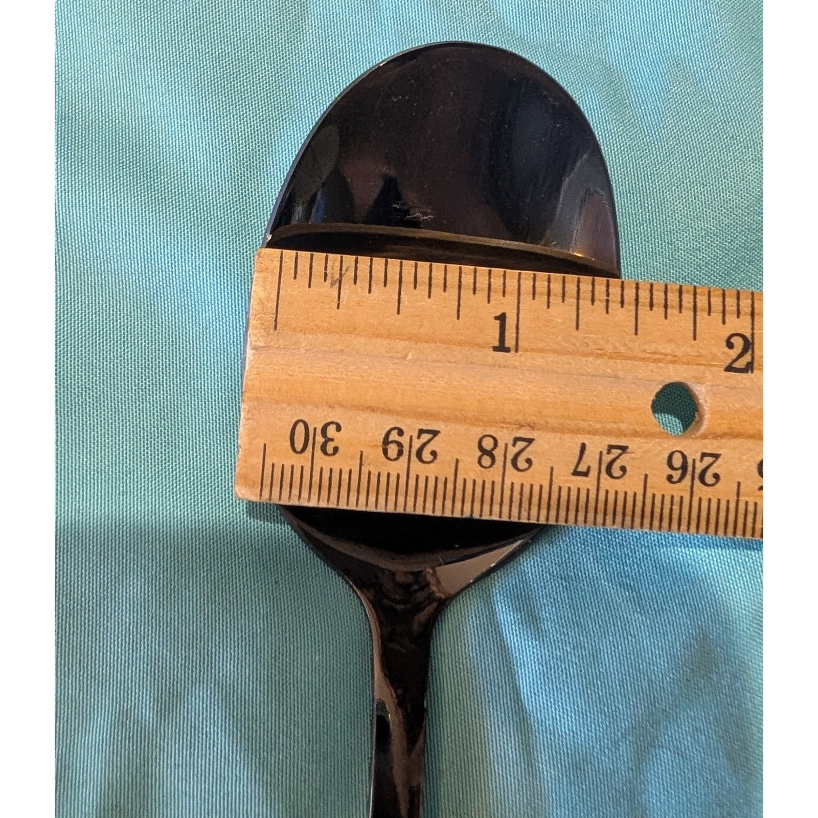 8 larger Black Spoons 7" x 1.5" New
