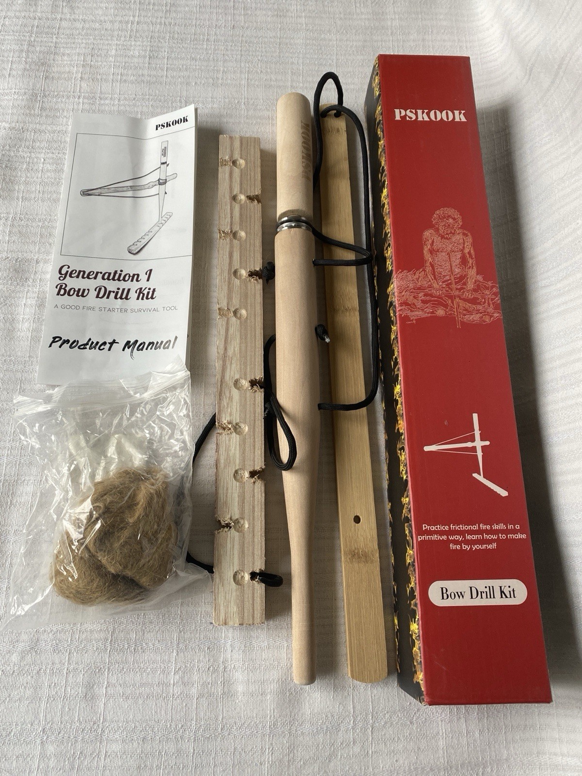 Pskook Bow Drill Kit ... Outward Bound Training - Practice Friction Fire Skills