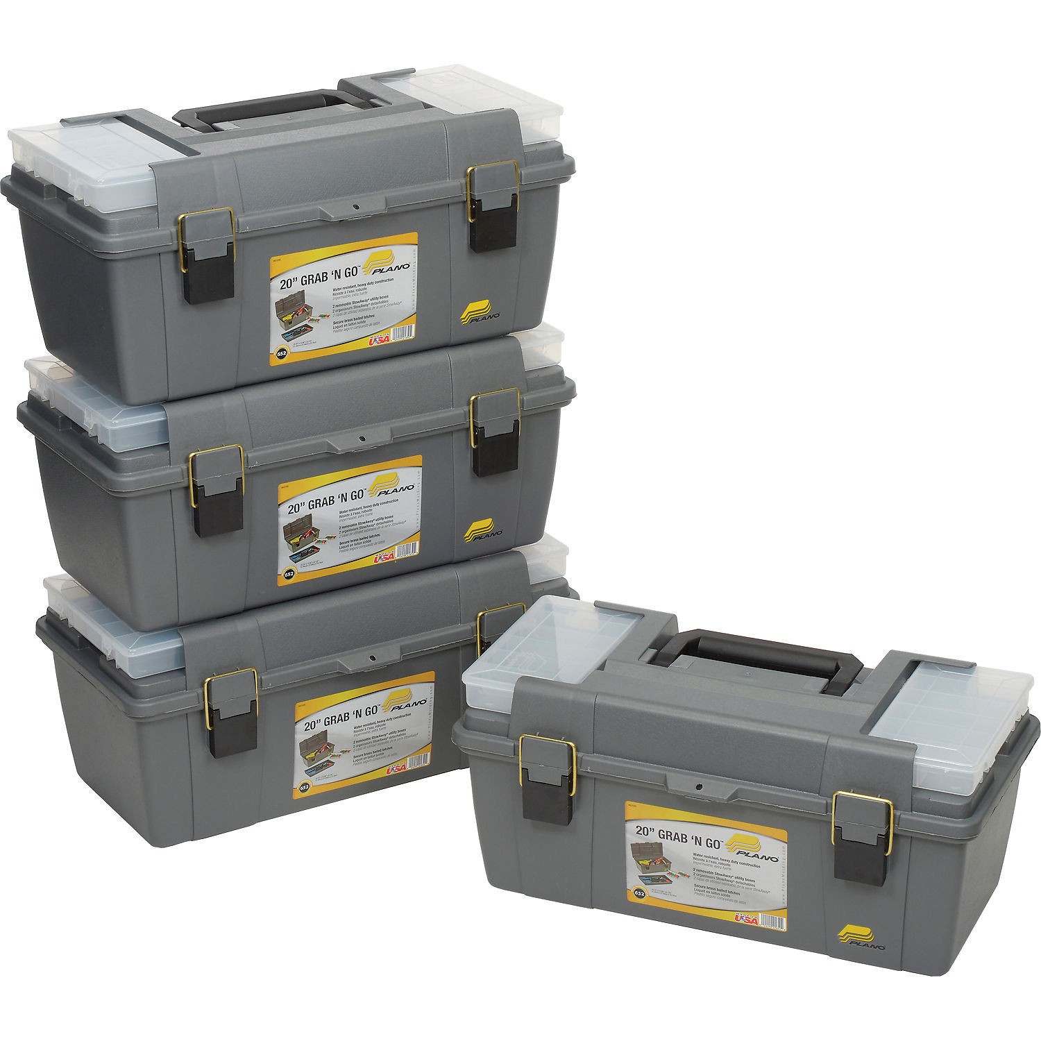 Plano Molding Toolbox with Tray  (2) Compartment Boxes 20-1/4"L x 10-7/8"W x