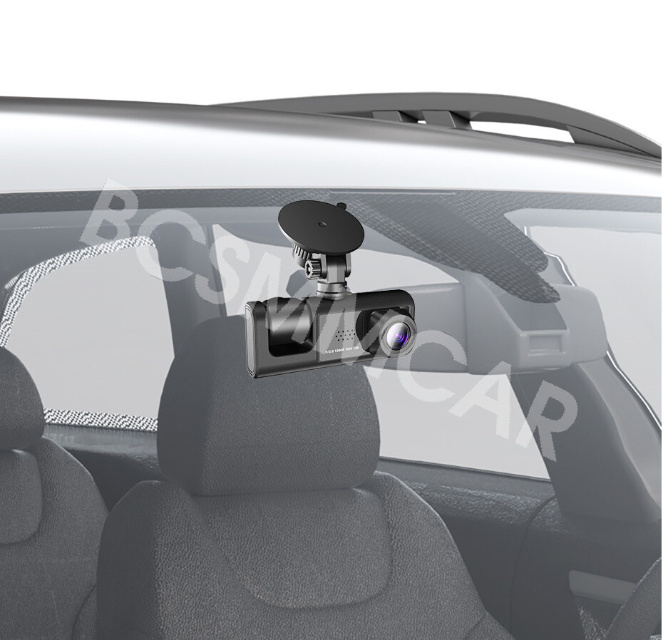 Car Dash Cam Video Recorder Front/Rear/Inside Camera G-sensor Motion Detection