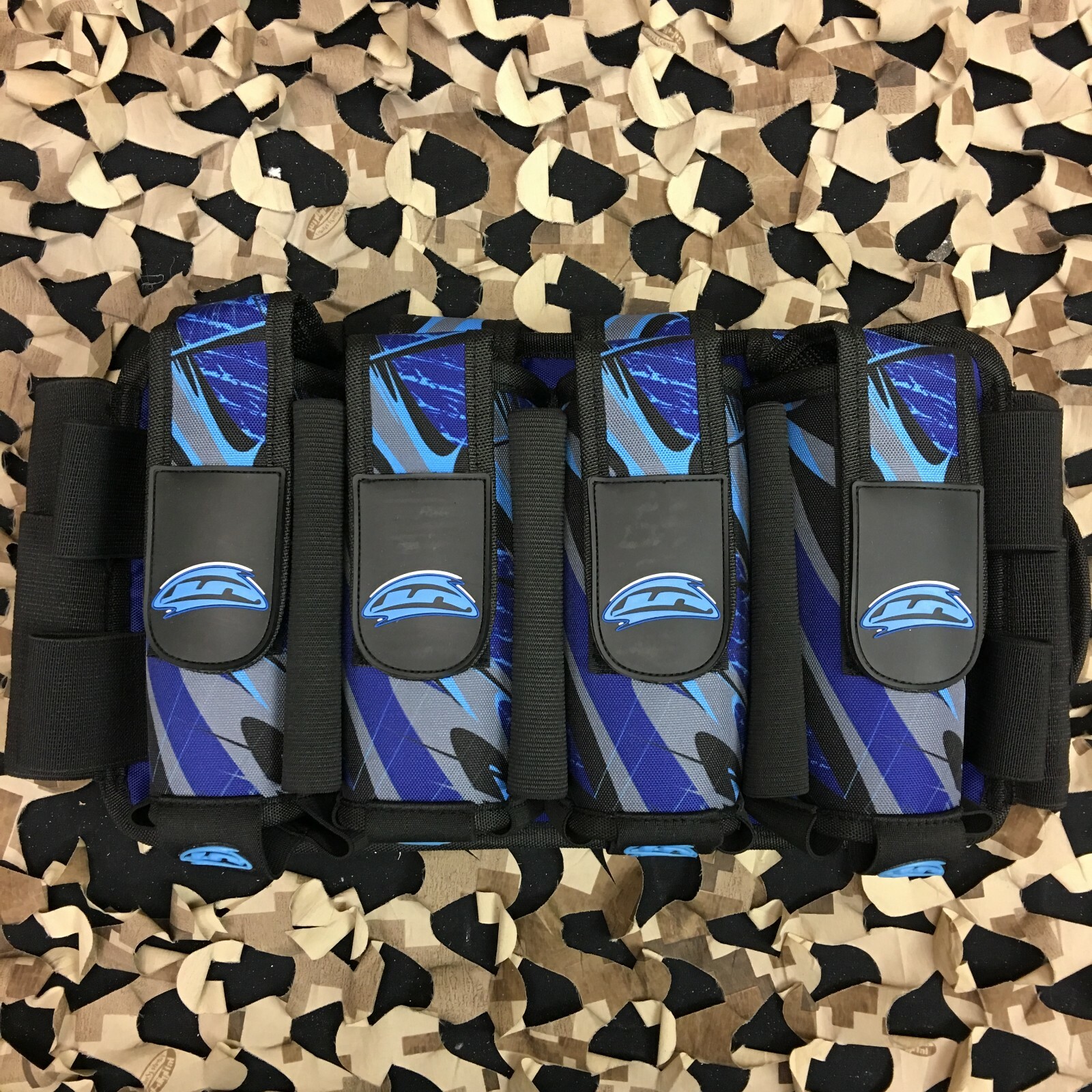 New JT Retro Paintball Harness - 4+7 - Blaster Blue