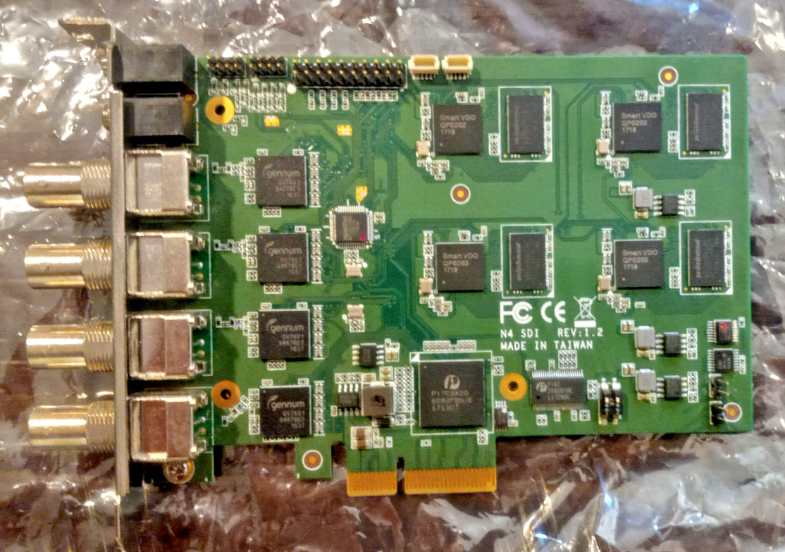 Yuan SC5A0N4 SDI - 4 Channel 1080p 30fps SDI Capture Card with Hardware Encoder