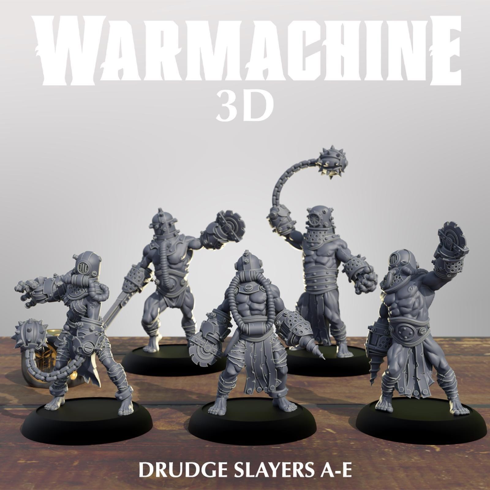 Warmachine Dark Operations Drudge Slayer Printing Service Free Shipping