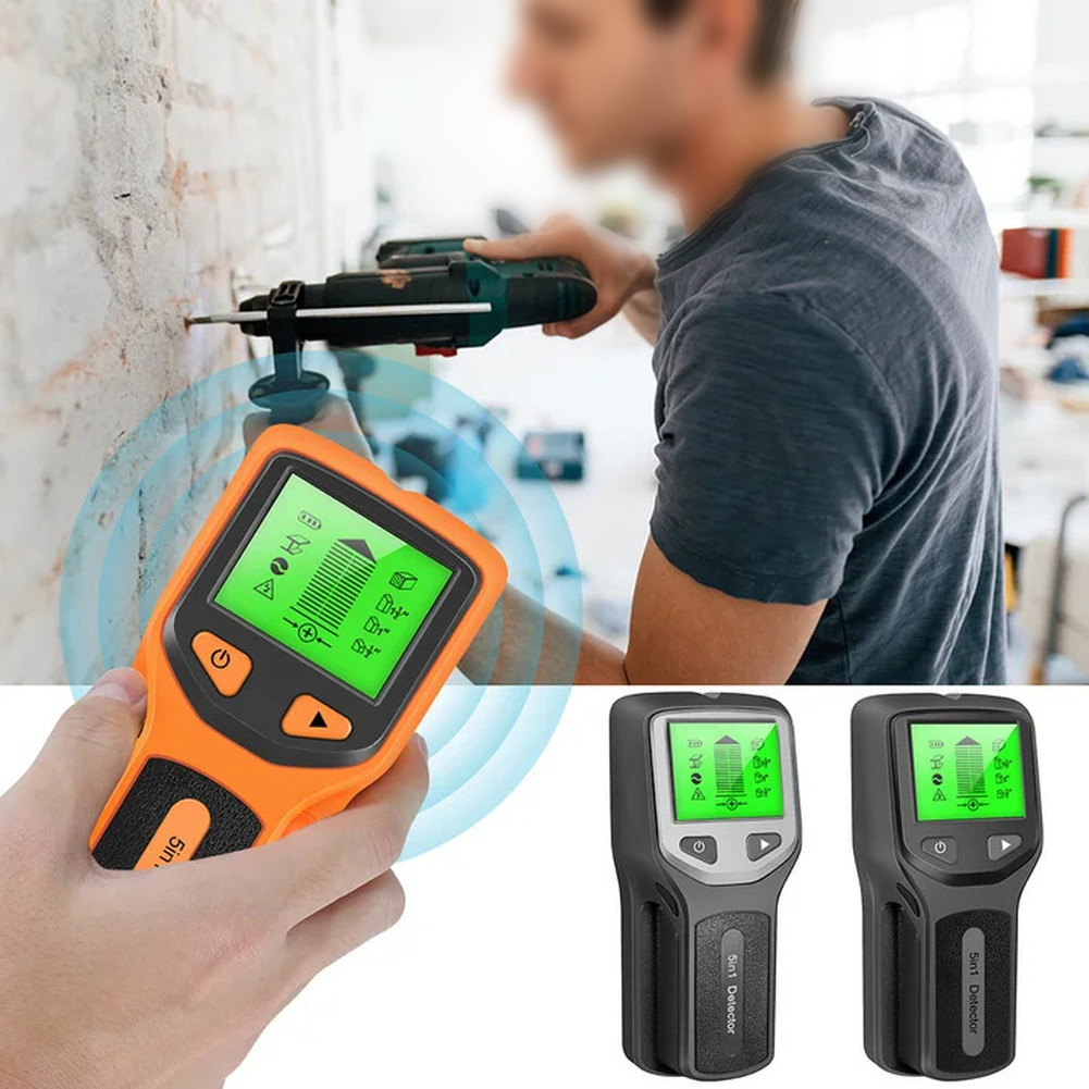 Wall Stud Finder 5 Mode Detector for Wood Metal Pipes AC Wiring Detection
