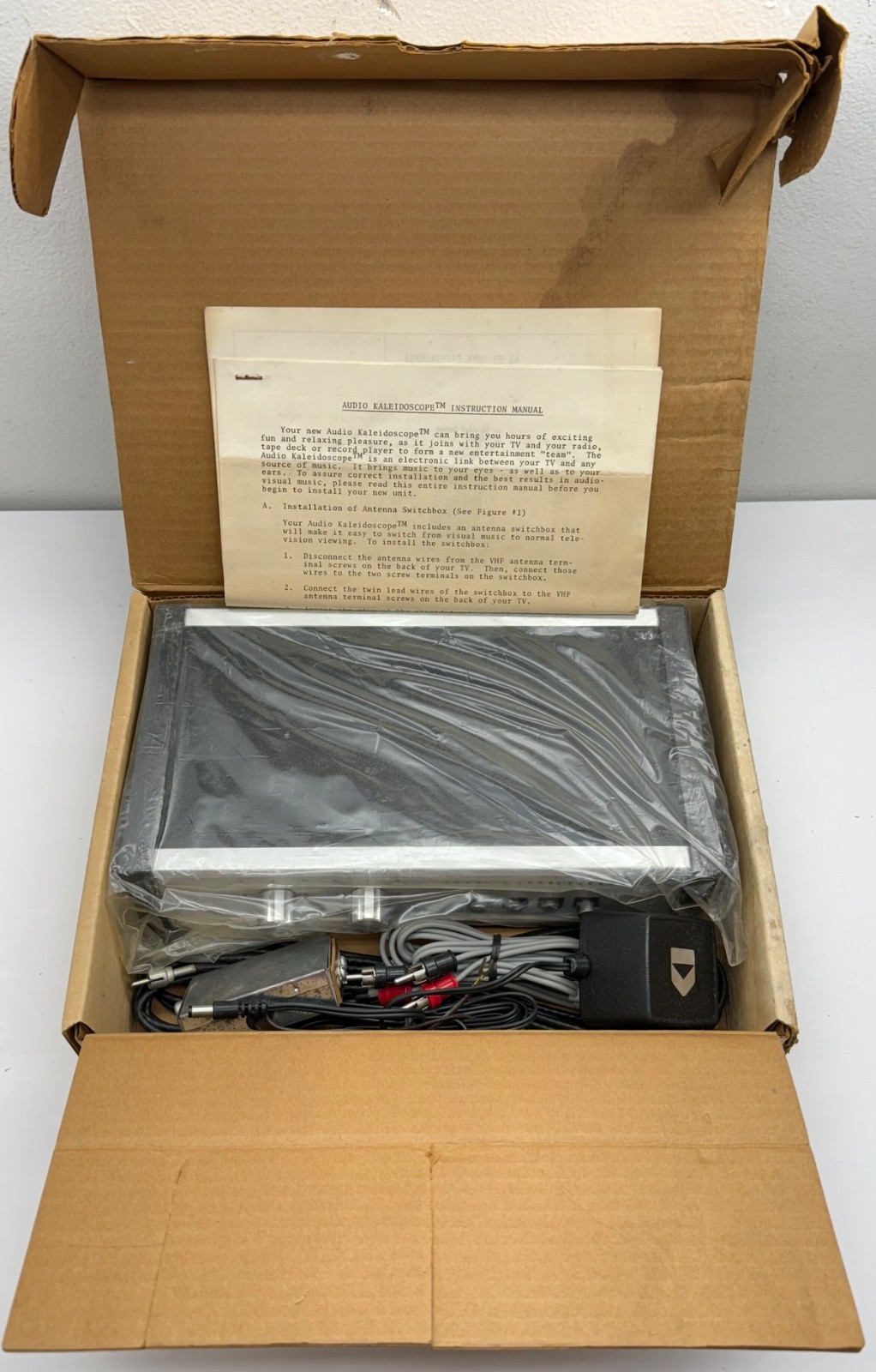 Vintage Acousticolor Audio Kaleidoscope Model AK 300 R.F. USA IN BOX NEW READ