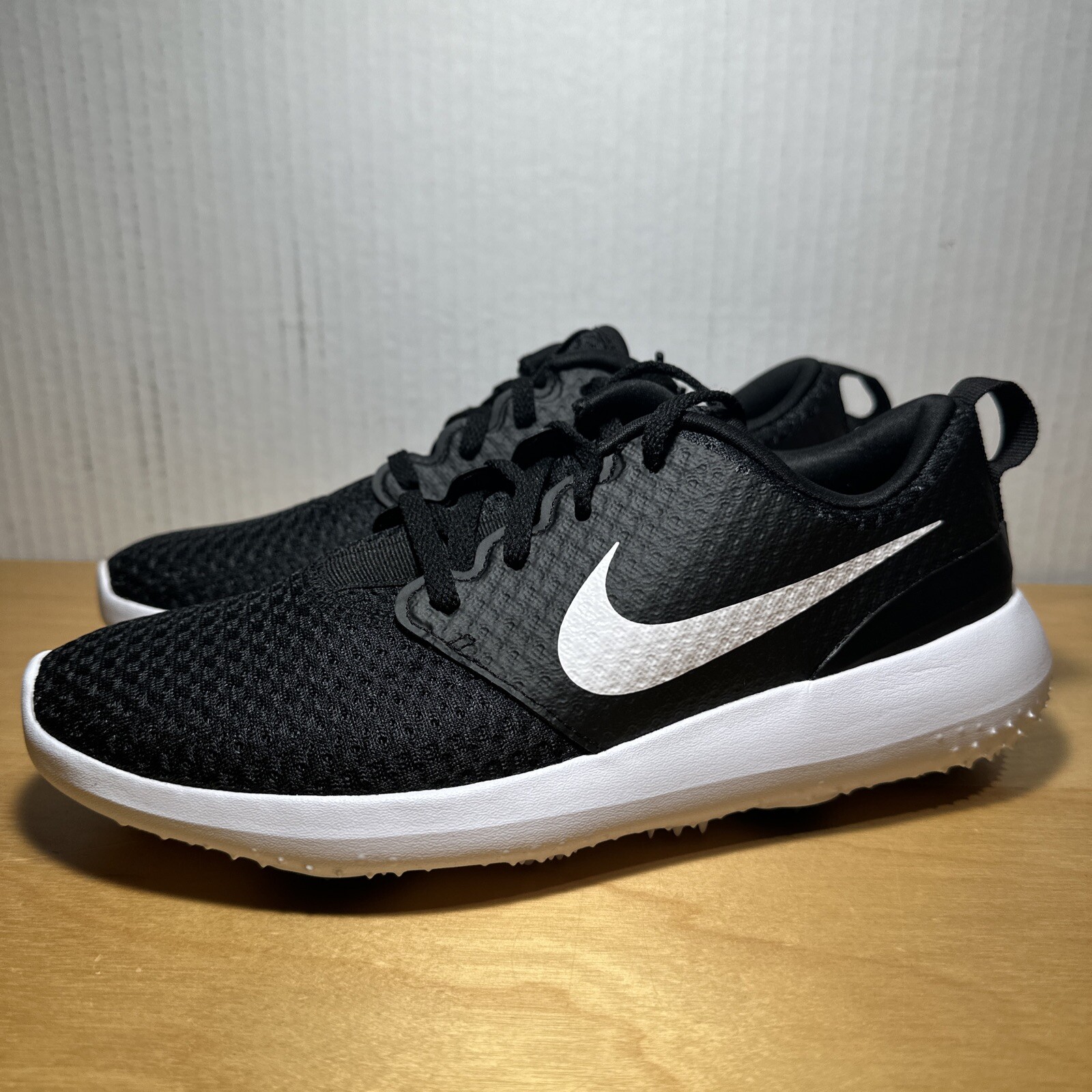 Size 6Y / Women Sz 7.5 - Nike Roshe G Jr Golf Youth Shoes Black White 909250-007
