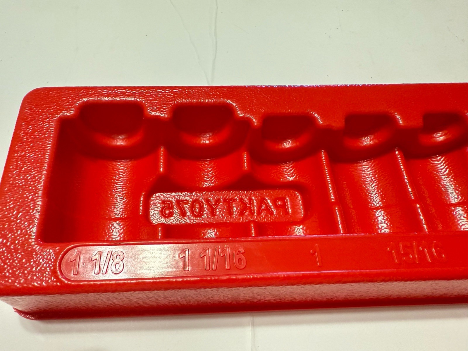 EMPTY Snap On PAKTY075 Tray For 1/2" Drive 13 Pc SAE 313SWYA Socket Set NO TOOLS