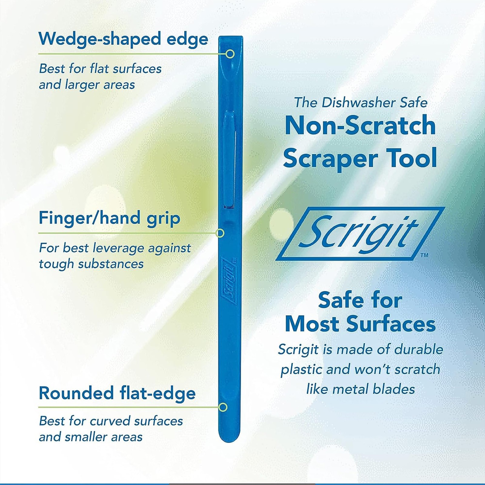 Scraper No-Scratch Plastic Scraper Tool, 2 Pack - The Handy Multi-Use Scrapin...