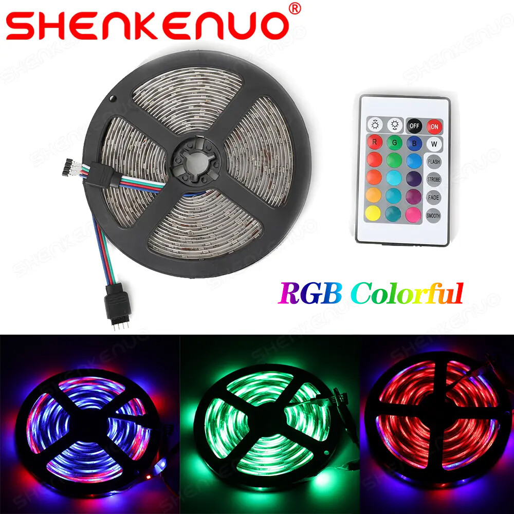 5m LED Strip Lights RGB 2835 RGB TV Back light   Remote for Room
