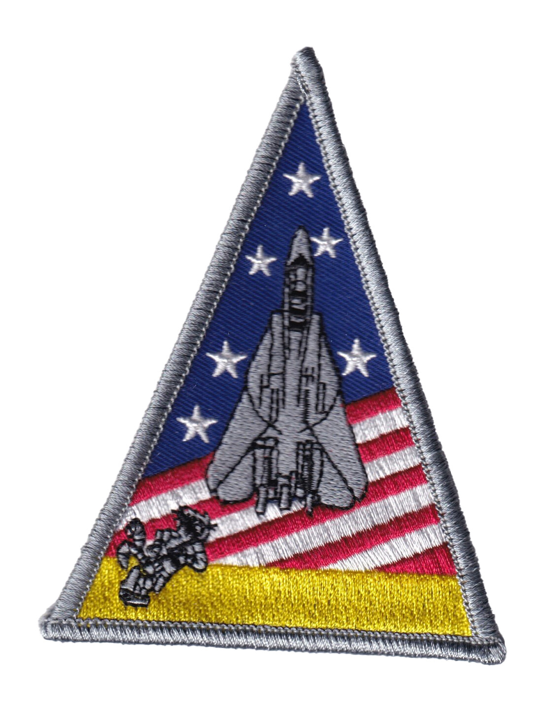 F-14 Tomcat Triangle Patch – With Hook and Loop, 4"