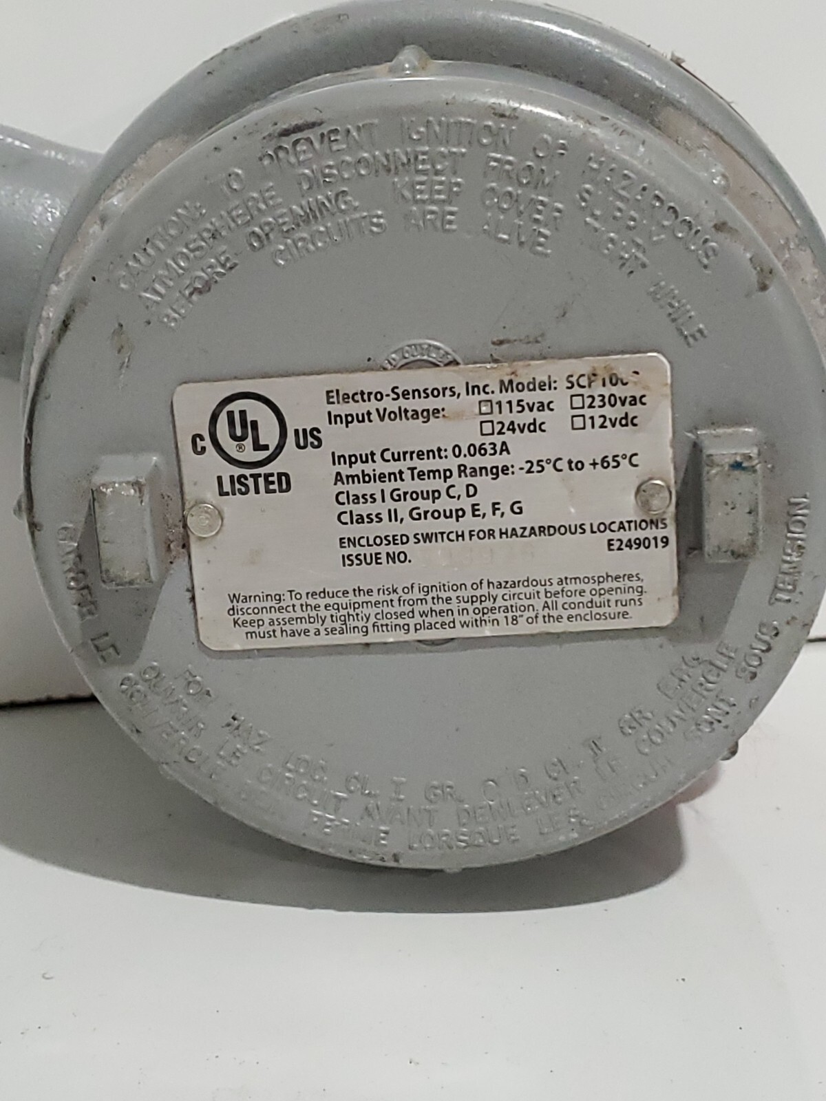 Electro-sensors SCP1000 Speed Switch 115v-ac