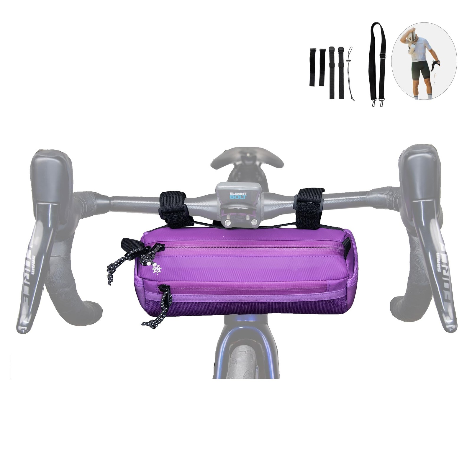 Lumiere & Co. Bike Handlebar Bag - Durable, Multiple Sizes & Colors