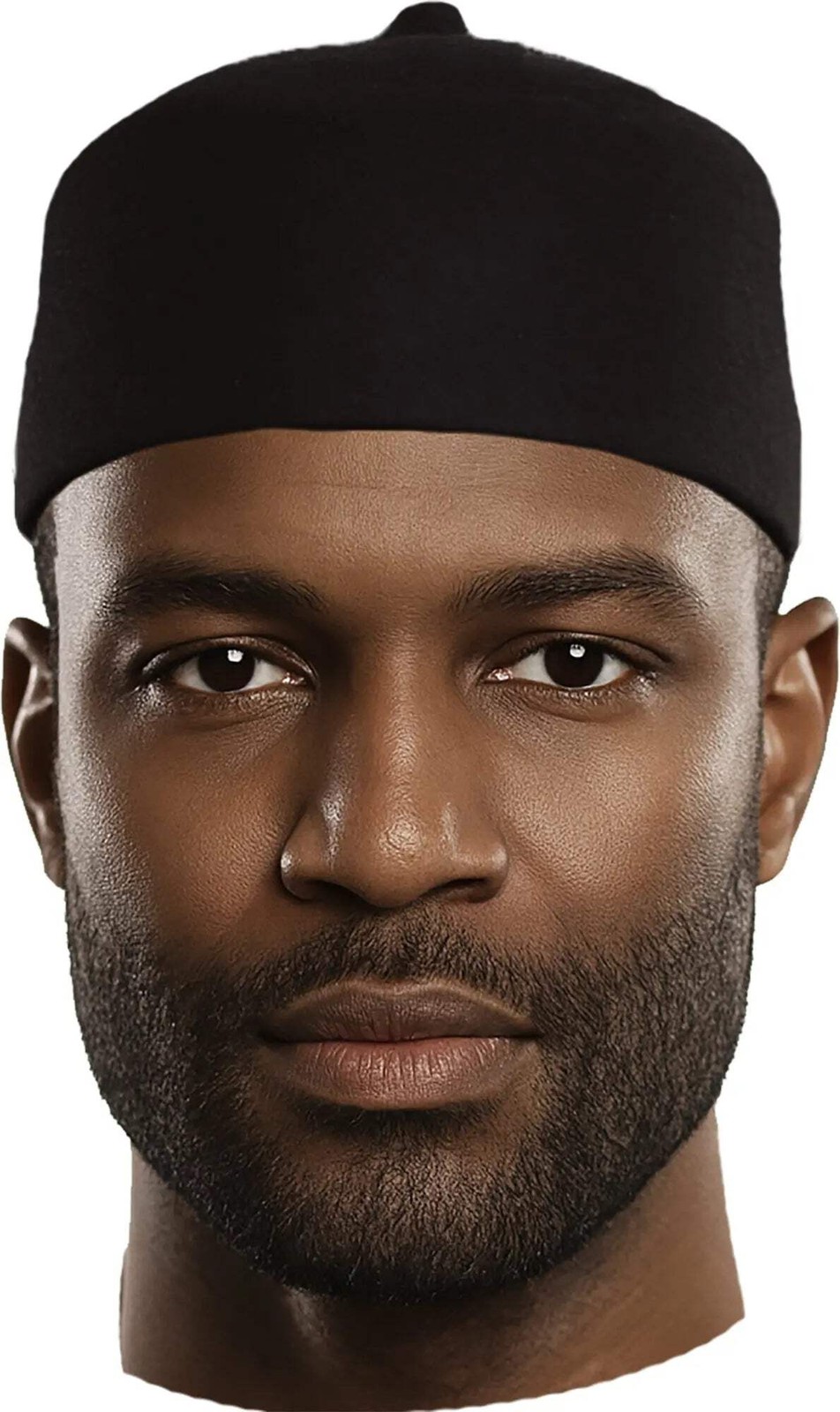Black Wool Fez Hat for Men – Soft Felt Igbo Cap | Traditional African Hat Kufi -